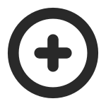 Sign Plus Circle SVG Icon